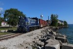 LSRC 1501 sits alongside the St Clair River on a beautiful morning